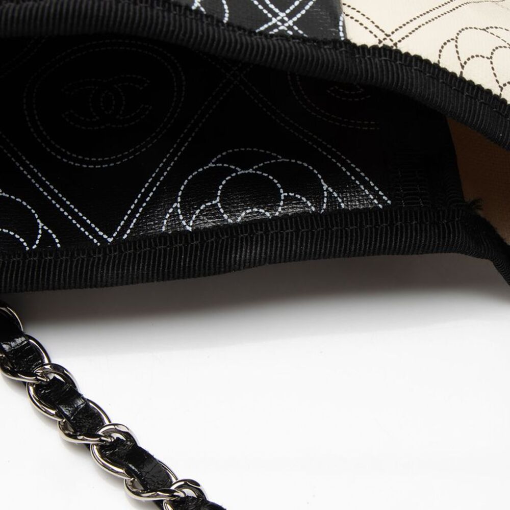 Chanel Coated Canvas Camellia Large Shopping Tote - Picture 13 of 14